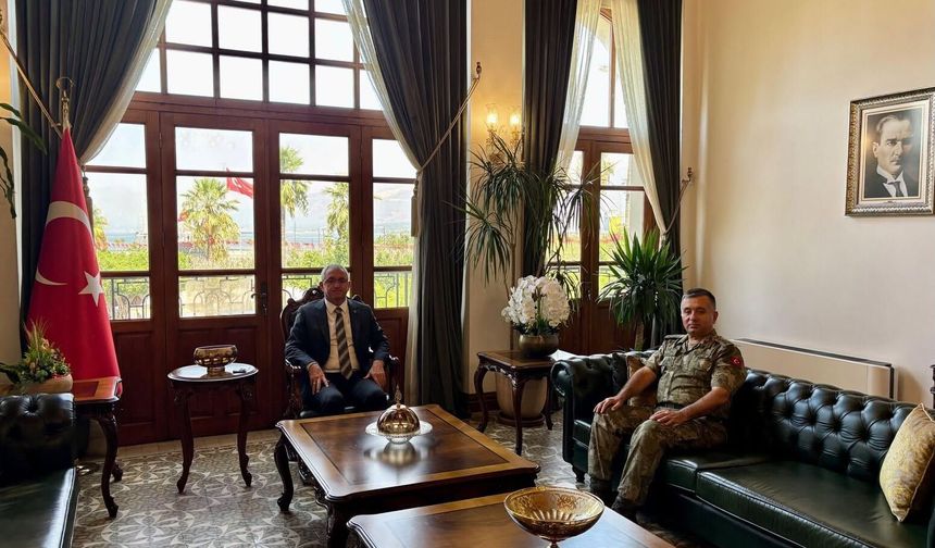 Tuğgeneral Tüten’den Kaymakam Önder’e Ziyaret