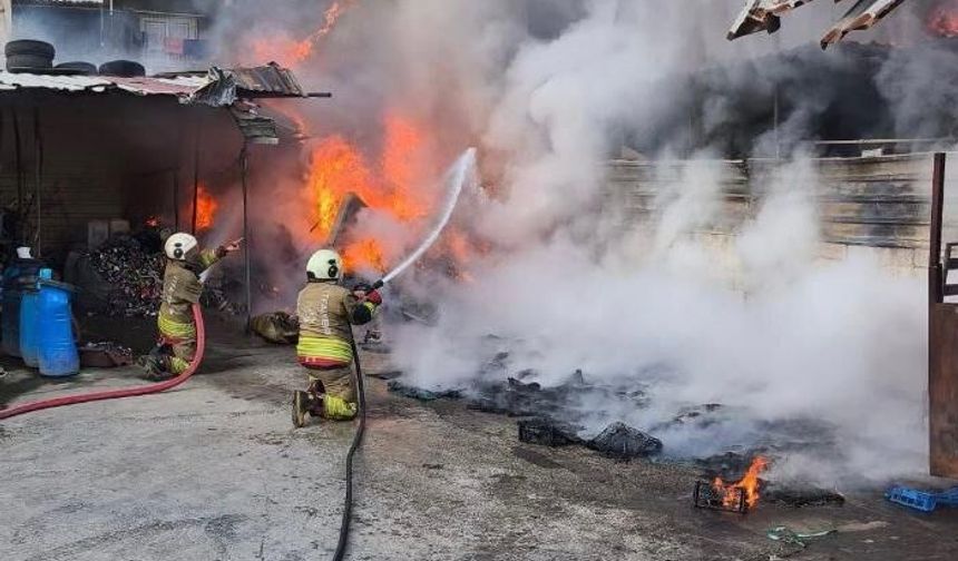 İskenderun'da İş Yerinde Korkutan Yangın…