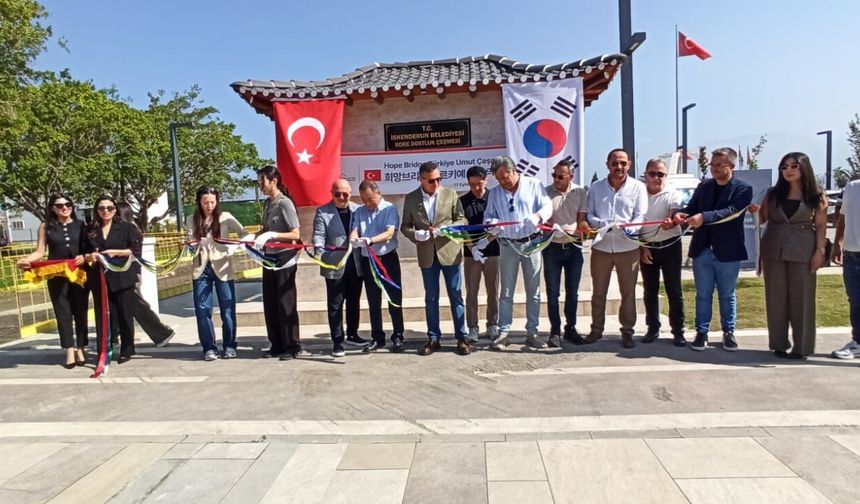 İskenderun’da Kore Dostluk Çeşmesi Açıldı