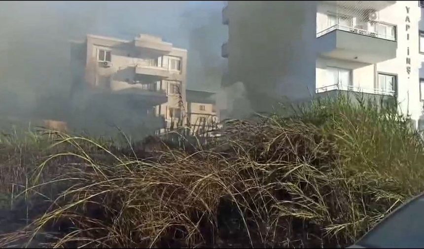 İskenderun’da Konteyner Kent Yakınında Yangın Paniği