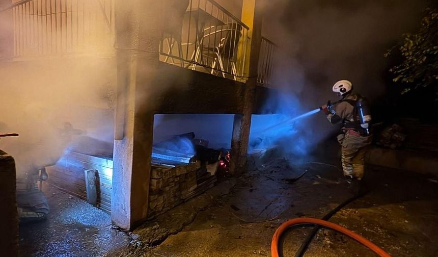 İskenderun’da Bodrum Katında Yangın!