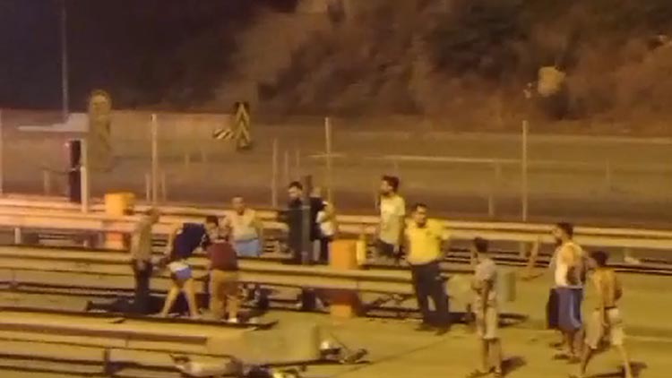 muz yuklu arac yandi1