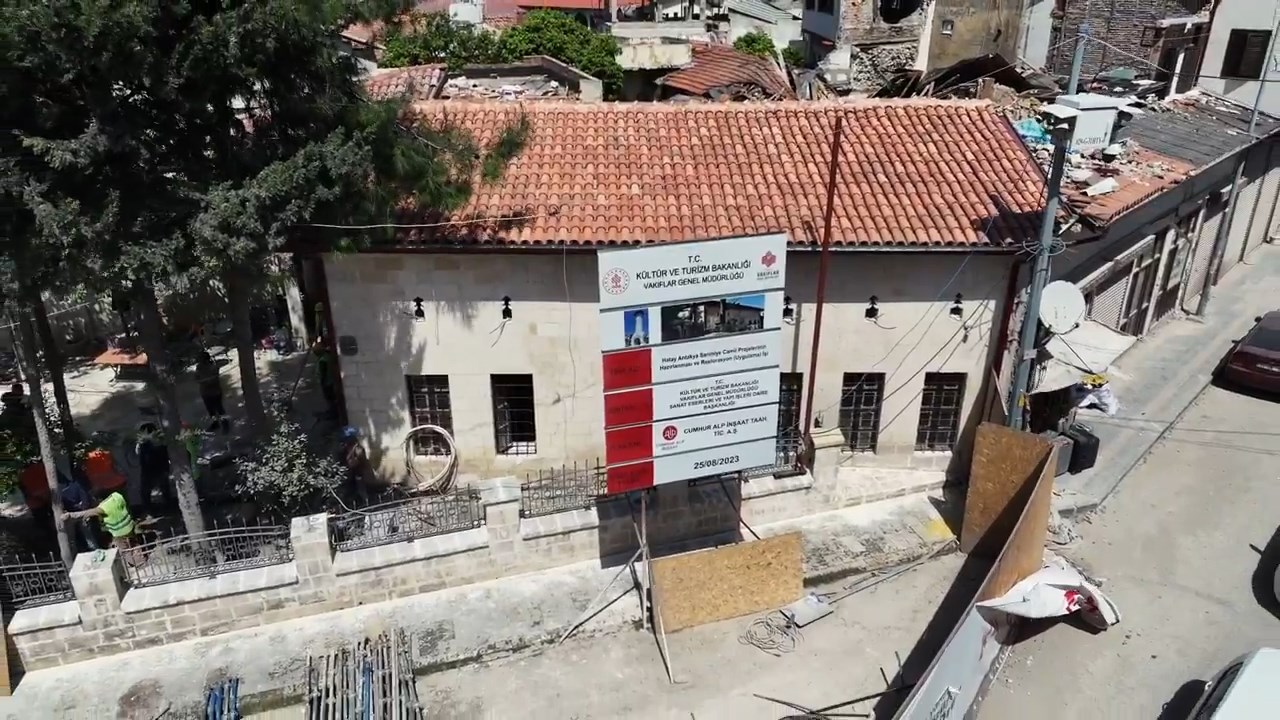 T.c. Hatay Valiliği 🇹🇷Hatay Mirasına Sahip Çıkıyor. 📌Sarımiye Camii 🔴Valimiz @Mustafamasatli , 6 Şubat Ve Devamındaki Depremlerde Aldığı Hasarlar Sonrası Restorasyon Çalı.mp4 Snapshot 00.09.947