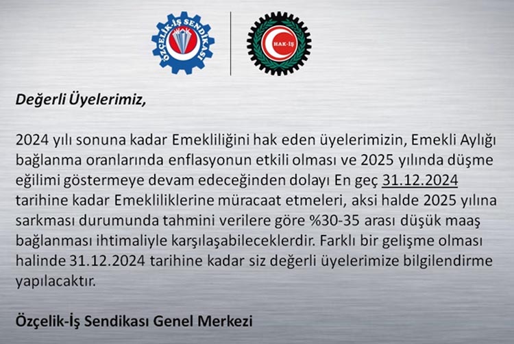 Emekli Olacaklara Uyarı 1