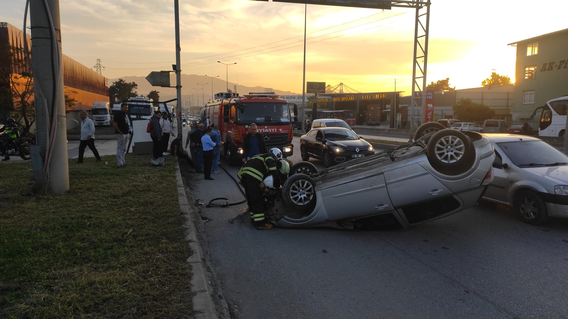 D 817 Karayolunda Kaza (2)