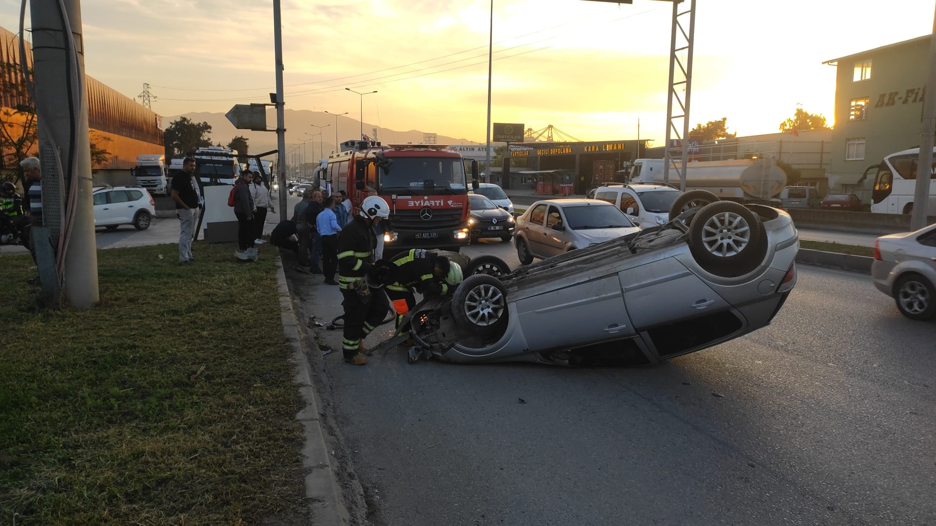 D 817 Karayolunda Kaza (3)