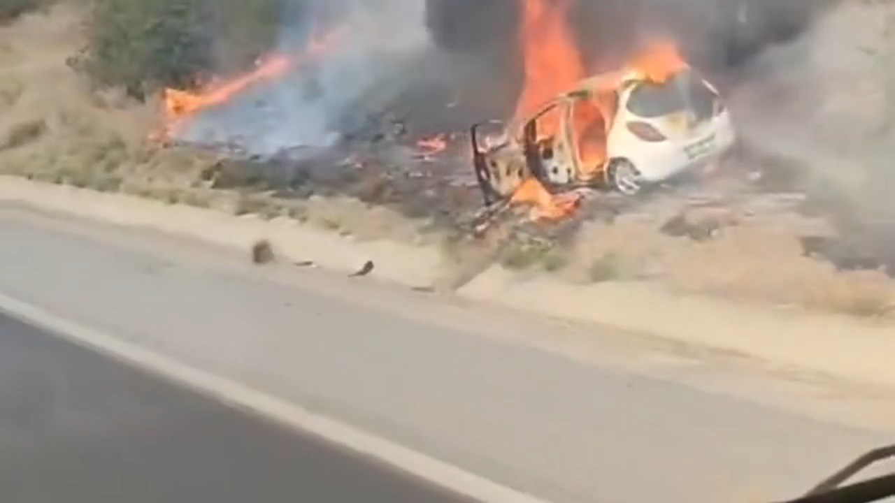 Kaza Yapan Arac Zeytinlik Yakti (1)