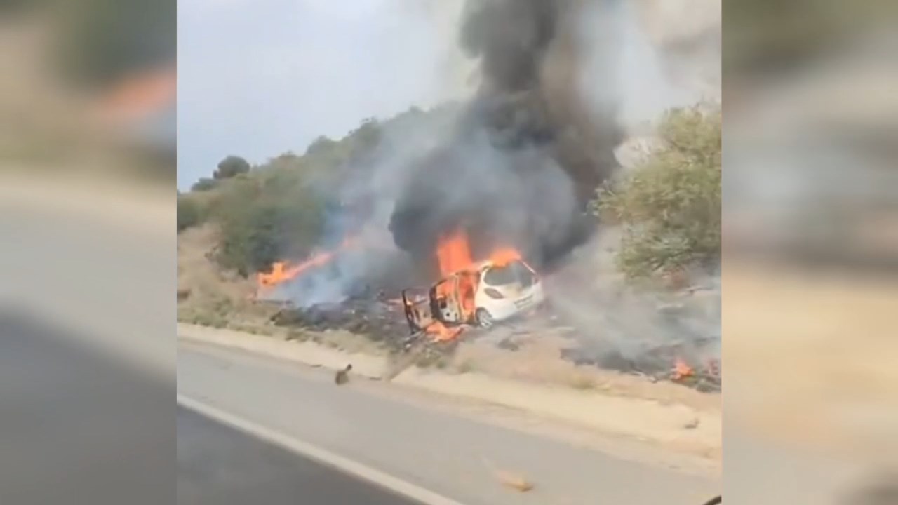 Kaza Yapan Arac Zeytinlik Yakti (5)